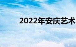 2022年安庆艺术中专有什么专业？