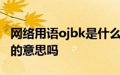 网络用语ojbk是什么意思有何梗 ojbk有骂人的意思吗