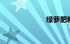 绿萝肥料淘米水