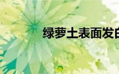 绿萝土表面发白色霉怎么回事