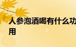 人参泡酒喝有什么功效和作用 人参泡酒的作用