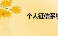 个人征信系统的内容包括