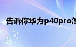 告诉你华为p40pro怎么设置返回键的方法