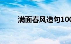 满面春风造句100字 满面春风造句