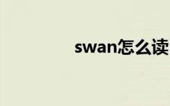swan怎么读 swan的意思