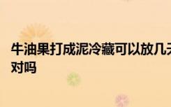 牛油果打成泥冷藏可以放几天 牛油果打成泥冷藏可以放两天对吗