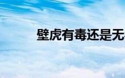 壁虎有毒还是无毒 壁虎是否有毒