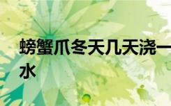 螃蟹爪冬天几天浇一次水 螃蟹爪冬天怎么浇水