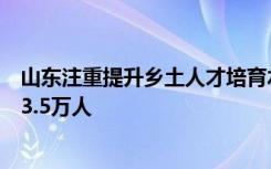 山东注重提升乡土人才培育水平分类分层次培训高素质农民3.5万人