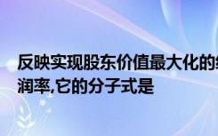 反映实现股东价值最大化的经营目标的财务指标是的资本利润率,它的分子式是