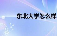 东北大学怎么样 东北大学好不好