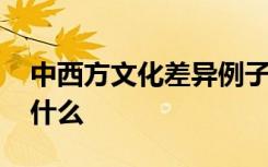 中西方文化差异例子 中西方文化差异例子是什么