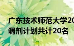 广东技术师范大学2020考研新闻传播学专业调剂计划共计20名