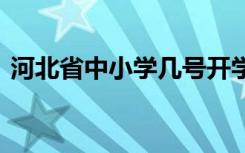 河北省中小学几号开学 延期开学到什么时候