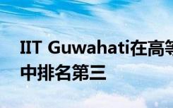 IIT Guwahati在高等教育机构的清洁度排名中排名第三