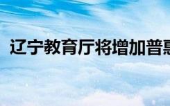 辽宁教育厅将增加普惠性学前教育资源供给