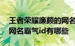 王者荣耀廉颇的网名霸气id 王者荣耀廉颇的网名霸气id有哪些