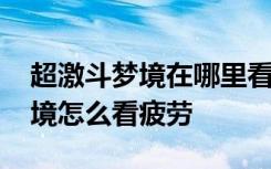 超激斗梦境在哪里看使用多少疲劳 超激斗梦境怎么看疲劳