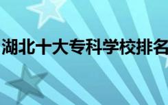 湖北十大专科学校排名及高职可以考哪些大学