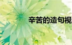 辛苦的造句视频 辛苦的造句