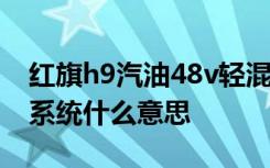 红旗h9汽油48v轻混什么意思 汽油 48v轻混系统什么意思