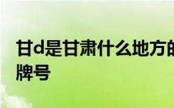 甘d是甘肃什么地方的车牌号 甘D是哪里的车牌号