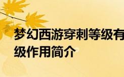 梦幻西游穿刺等级有什么用 梦幻西游穿刺等级作用简介