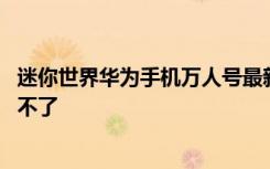 迷你世界华为手机万人号最新更新 华为迷你世界为什么更新不了