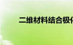 二维材料结合极化并产生光伏效应