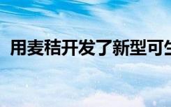 用麦秸开发了新型可生物降解的聚氨酯泡沫