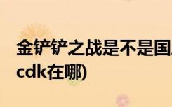 金铲铲之战是不是国服云顶之弈 (金铲铲之战cdk在哪)