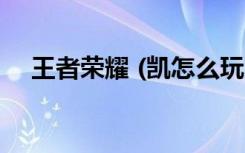 王者荣耀 (凯怎么玩 王者荣耀 凯如何玩)