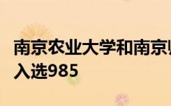 南京农业大学和南京师范大学为什么还是没能入选985