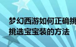 梦幻西游如何正确挑选宝宝装 梦幻西游正确挑选宝宝装的方法