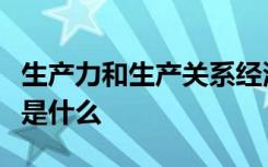 生产力和生产关系经济基础和上层建筑的矛盾是什么