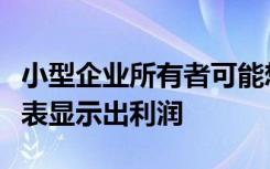 小型企业所有者可能想知道为什么他们的损益表显示出利润