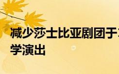 减少莎士比亚剧团于11月3-5日在威斯康星大学演出