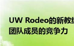 UW Rodeo的新教练喜欢夏季Pro Rodeos团队成员的竞争力