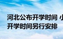 河北公布开学时间 小学幼儿园特殊教育学校开学时间另行安排