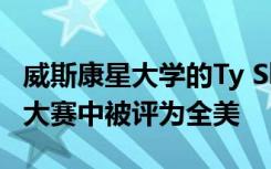 威斯康星大学的Ty Shockley在全国牲畜评判大赛中被评为全美