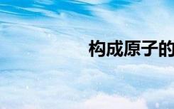 构成原子的微粒有哪些