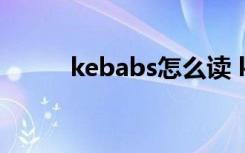 kebabs怎么读 kebabs英文解释