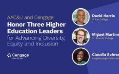 AAC&U和Cengage向三位高等教育领导者致敬