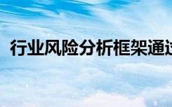 行业风险分析框架通过评估行业的潜在风险