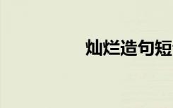 灿烂造句短句 灿烂造句