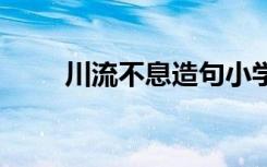 川流不息造句小学生 川流不息造句