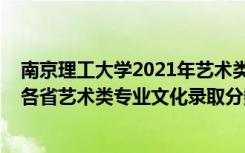 南京理工大学2021年艺术类招生简章（2022南京理工大学各省艺术类专业文化录取分数线是多少）