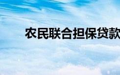 农民联合担保贷款的贷款金额按确定