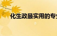 化生政最实用的专业（选哪些专业好）