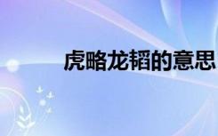 虎略龙韬的意思 虎略龙韬的意思